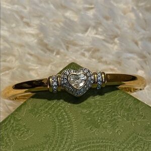 Swarovski Gold and Silver Heart Women's Bracelet